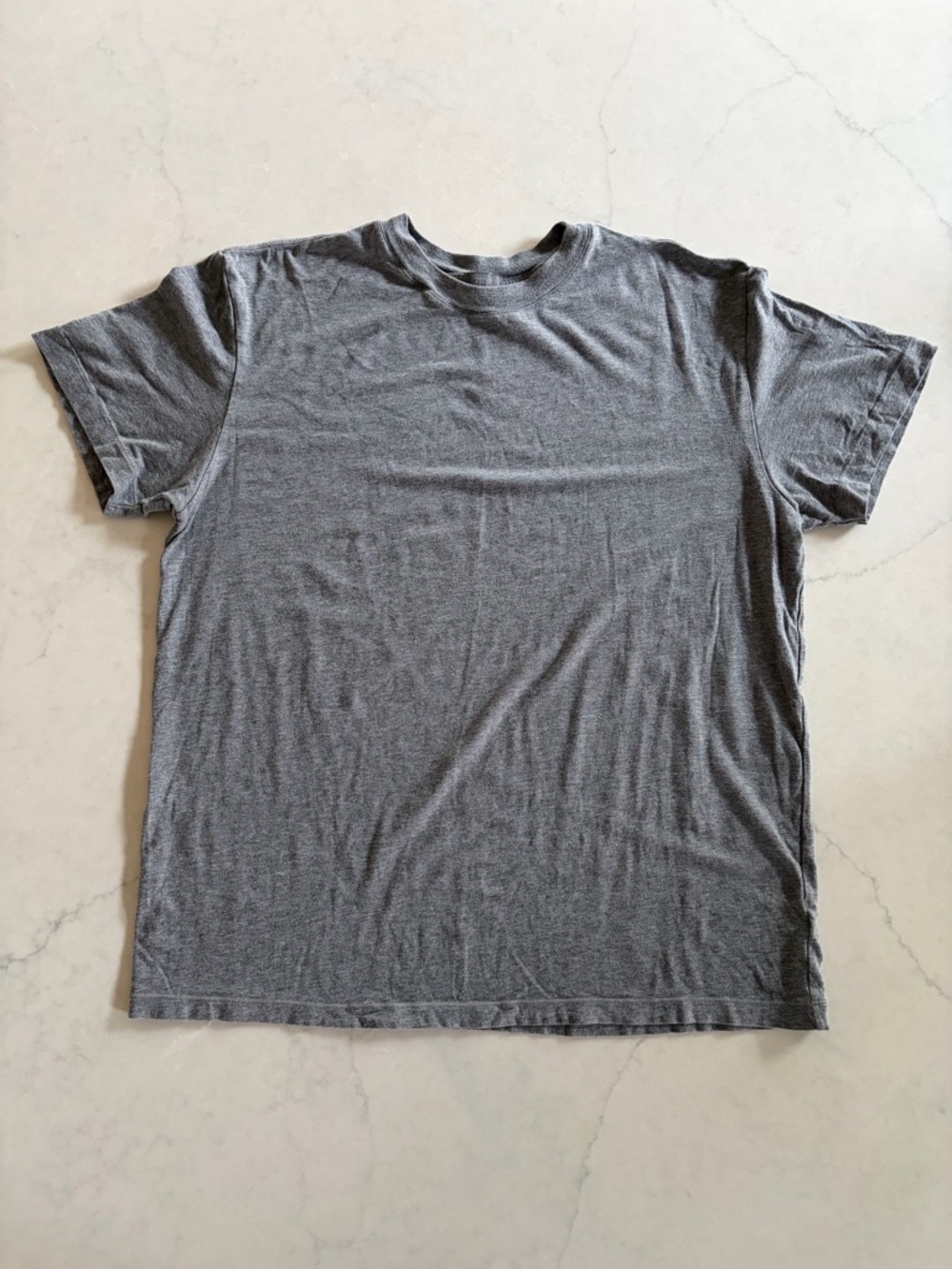 Skims Boyfriend Relaxed Fit Short Sleeve Crew Neck Tee - Grey Size S